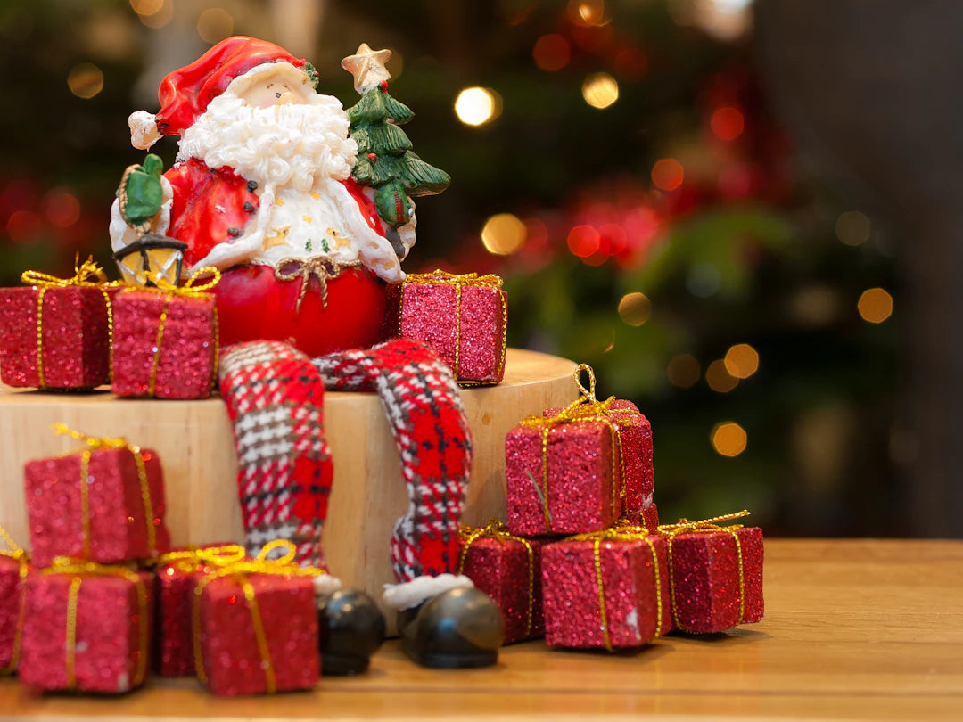 Charming Animated Christmas Decor with Santa and Friends