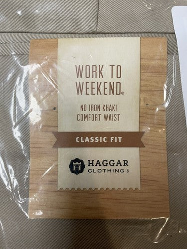 Haggar Clothing Mens Dress Pants Classic Fit 36W 32L