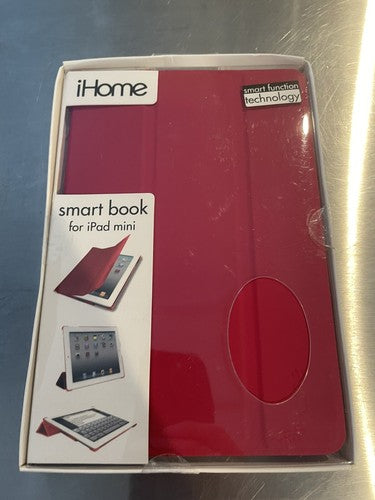 Red iHome Smart Book Case for iPad Mini