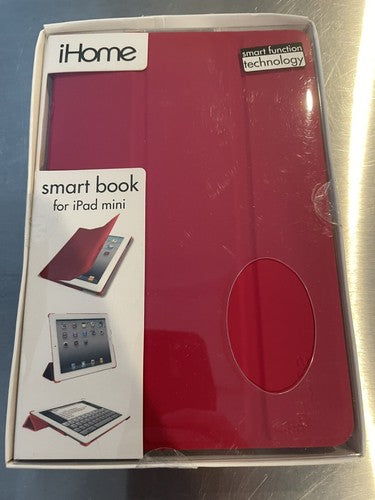 Red iHome Smart Book Case for iPad Mini