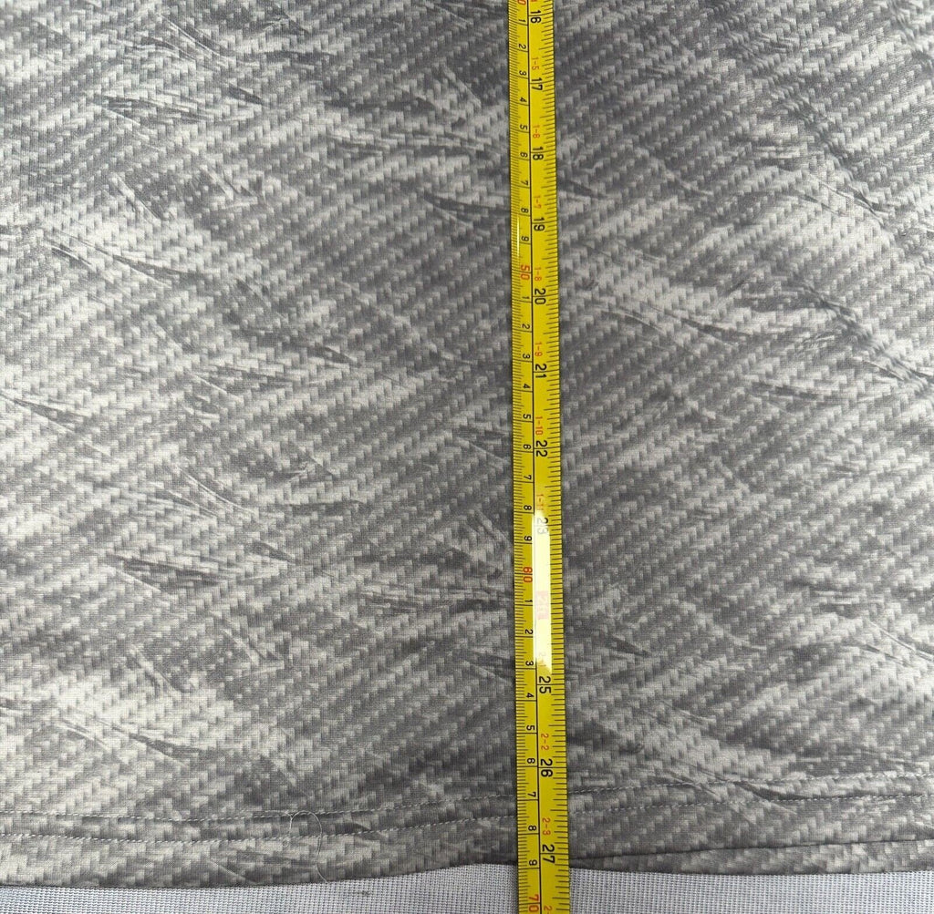 Mens Under Armour Short Sleeve T-Shirt MEDIUM Gray Geometric Pattern Loose Fit