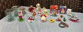 Lot 20+ Vtg Christmas Ornaments Wood Glass Metal Plastic Estate Collection