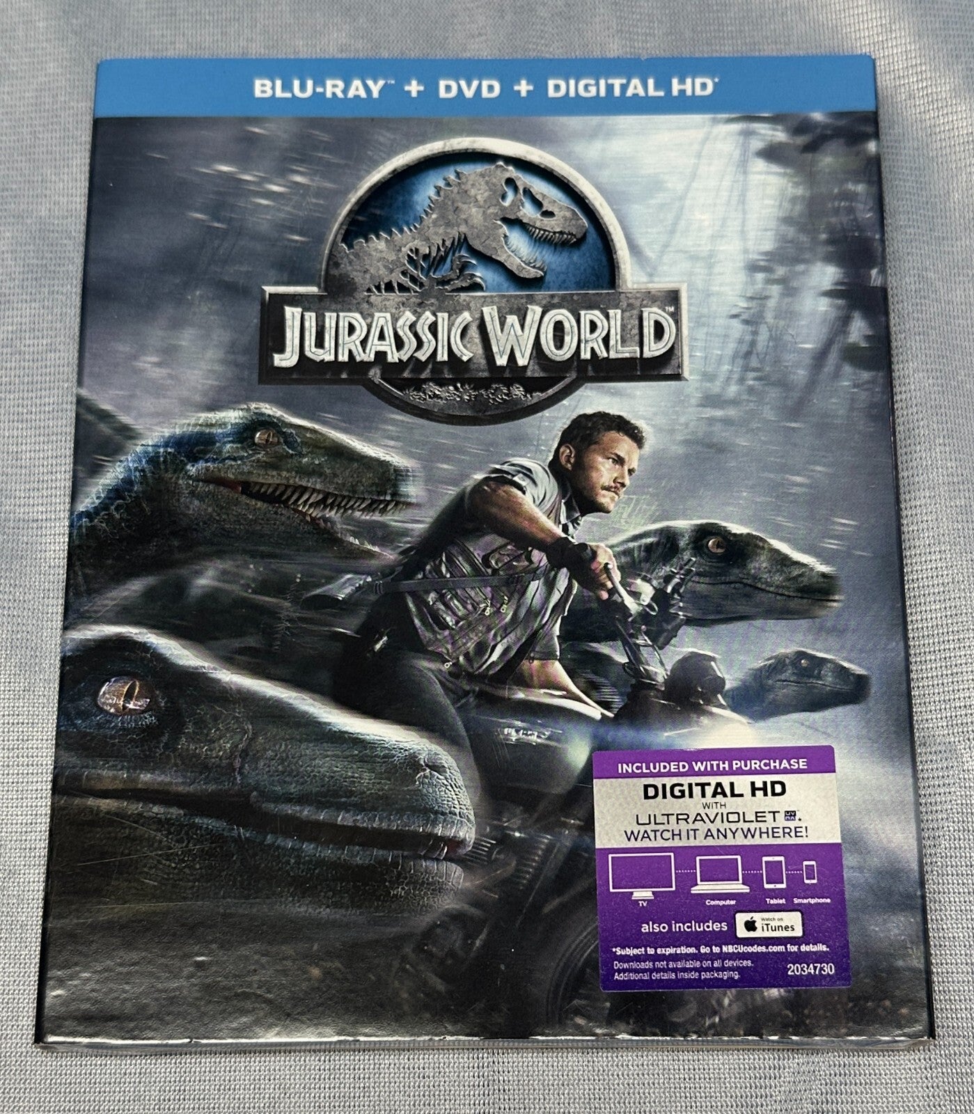 Jurassic World DVD Chris Pratt NEW