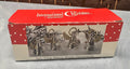 1992 International Christmas 4 Two Tone Silver Pierce Angle Angel Ornaments wBox