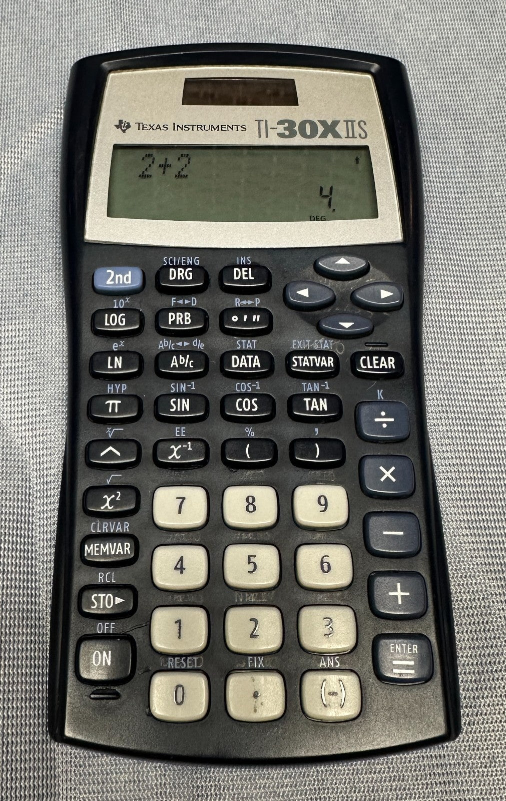 Texas Instruments TI-30X Iis 2-Line Scientific Calculator Dark Blue Used Cond.