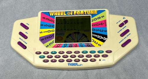 1995 Vintage Wheel of Fortune Handheld Game Tiger Electronics /w Cartridge WORKS