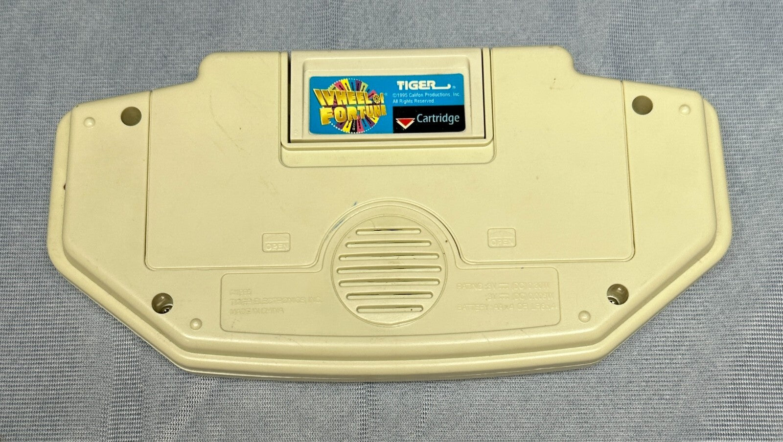 1995 Vintage Wheel of Fortune Handheld Game Tiger Electronics /w Cartridge WORKS