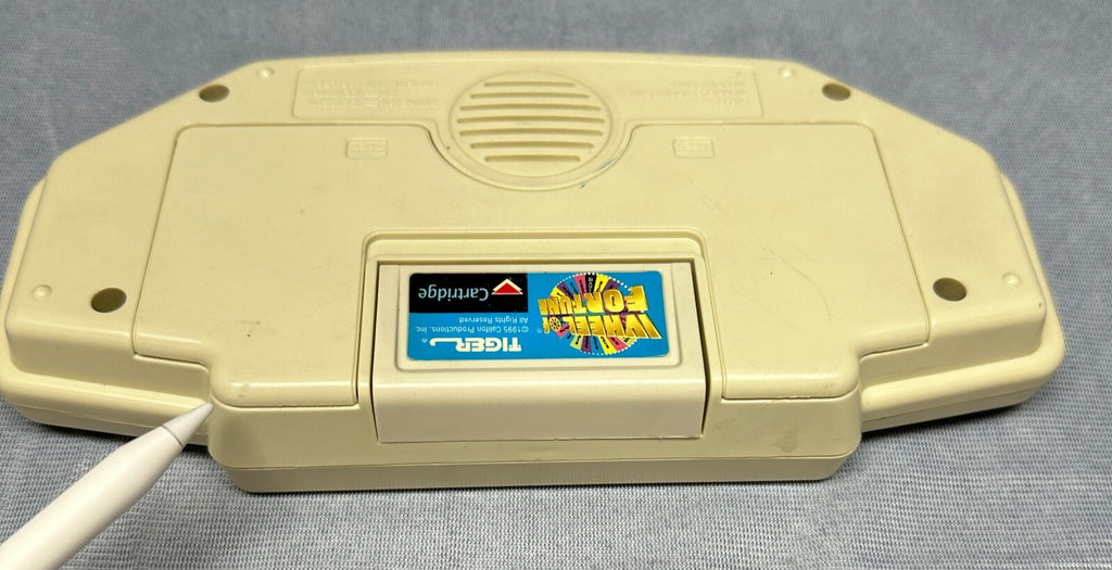 1995 Vintage Wheel of Fortune Handheld Game Tiger Electronics /w Cartridge WORKS