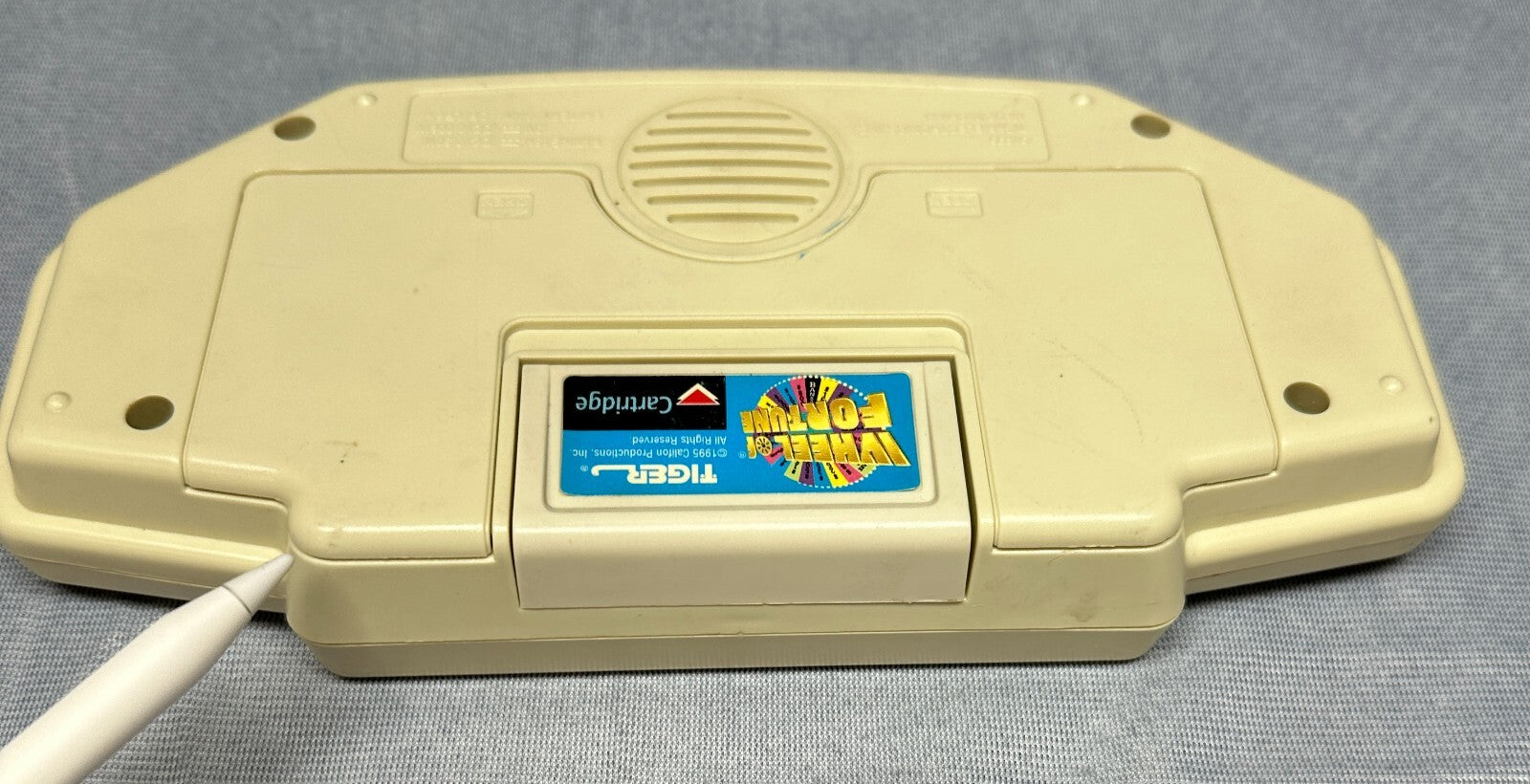 1995 Vintage Wheel of Fortune Handheld Game Tiger Electronics /w Cartridge WORKS