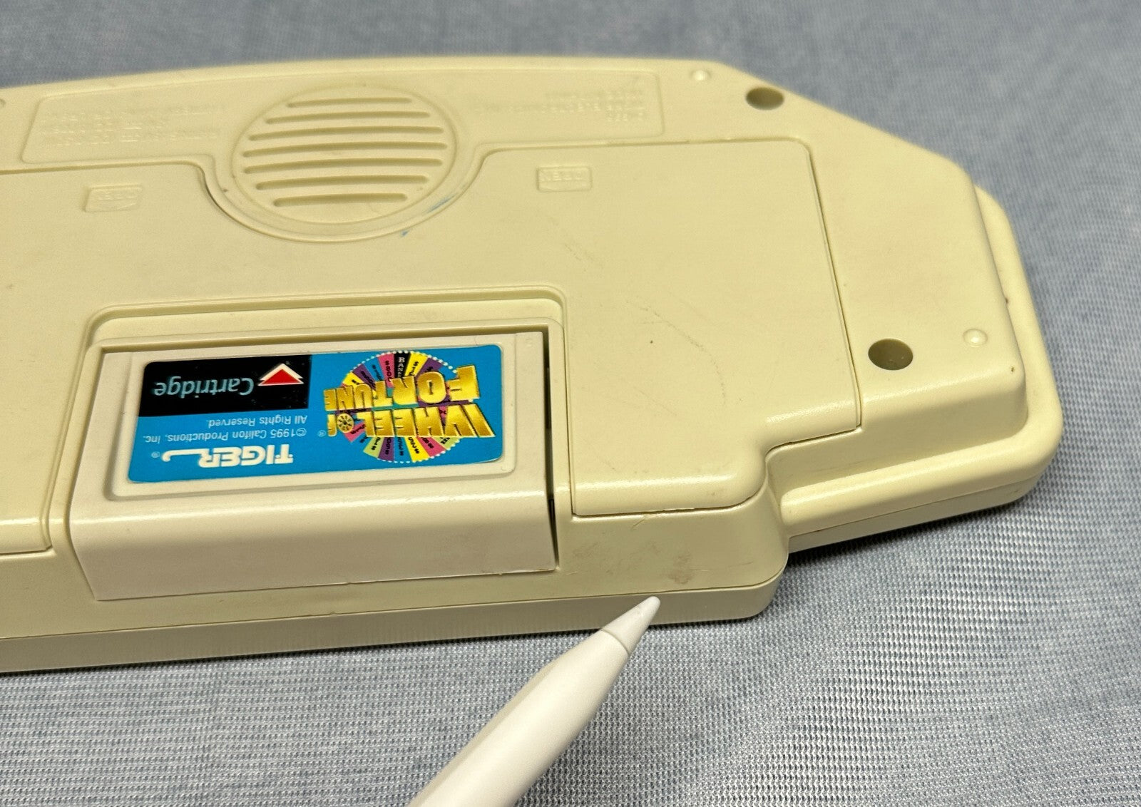 1995 Vintage Wheel of Fortune Handheld Game Tiger Electronics /w Cartridge WORKS