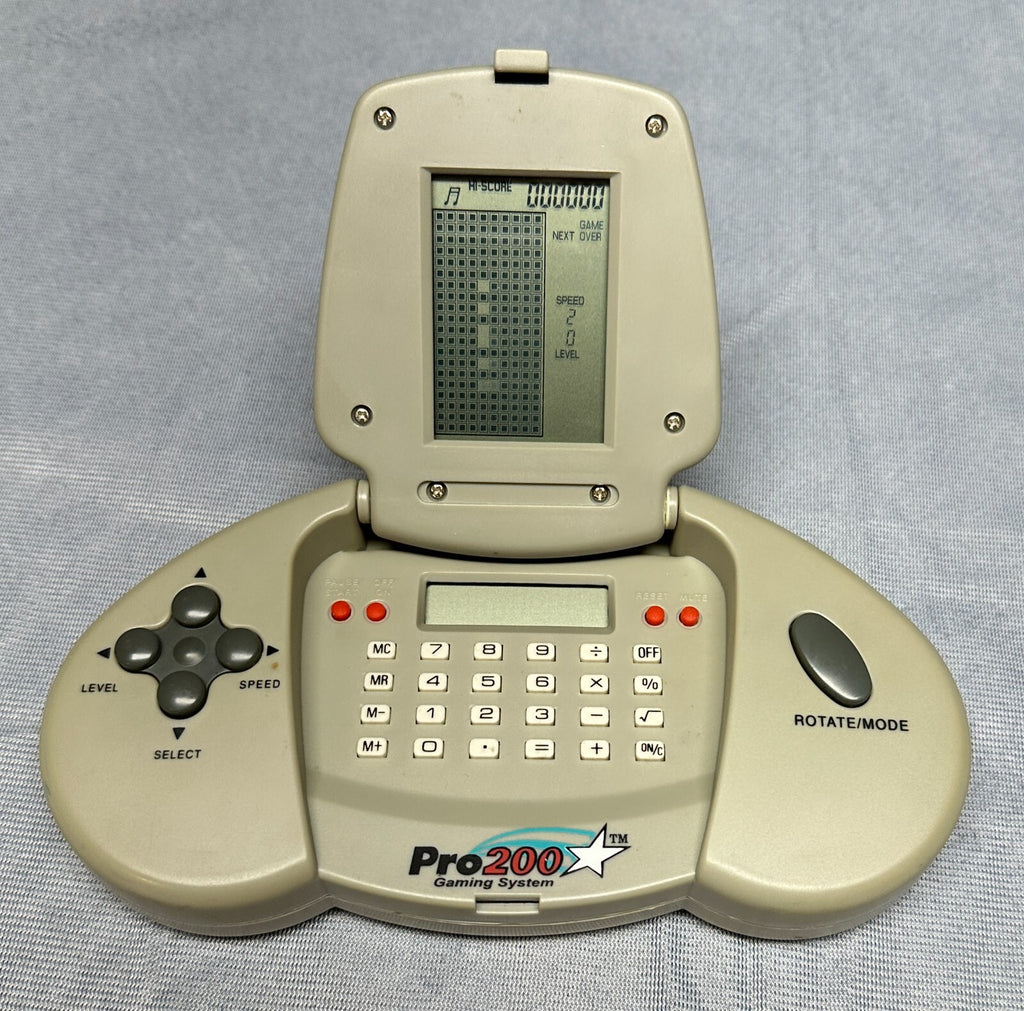 Vintage Kids Video Game Pro 200 Handheld Gaming System *Works*