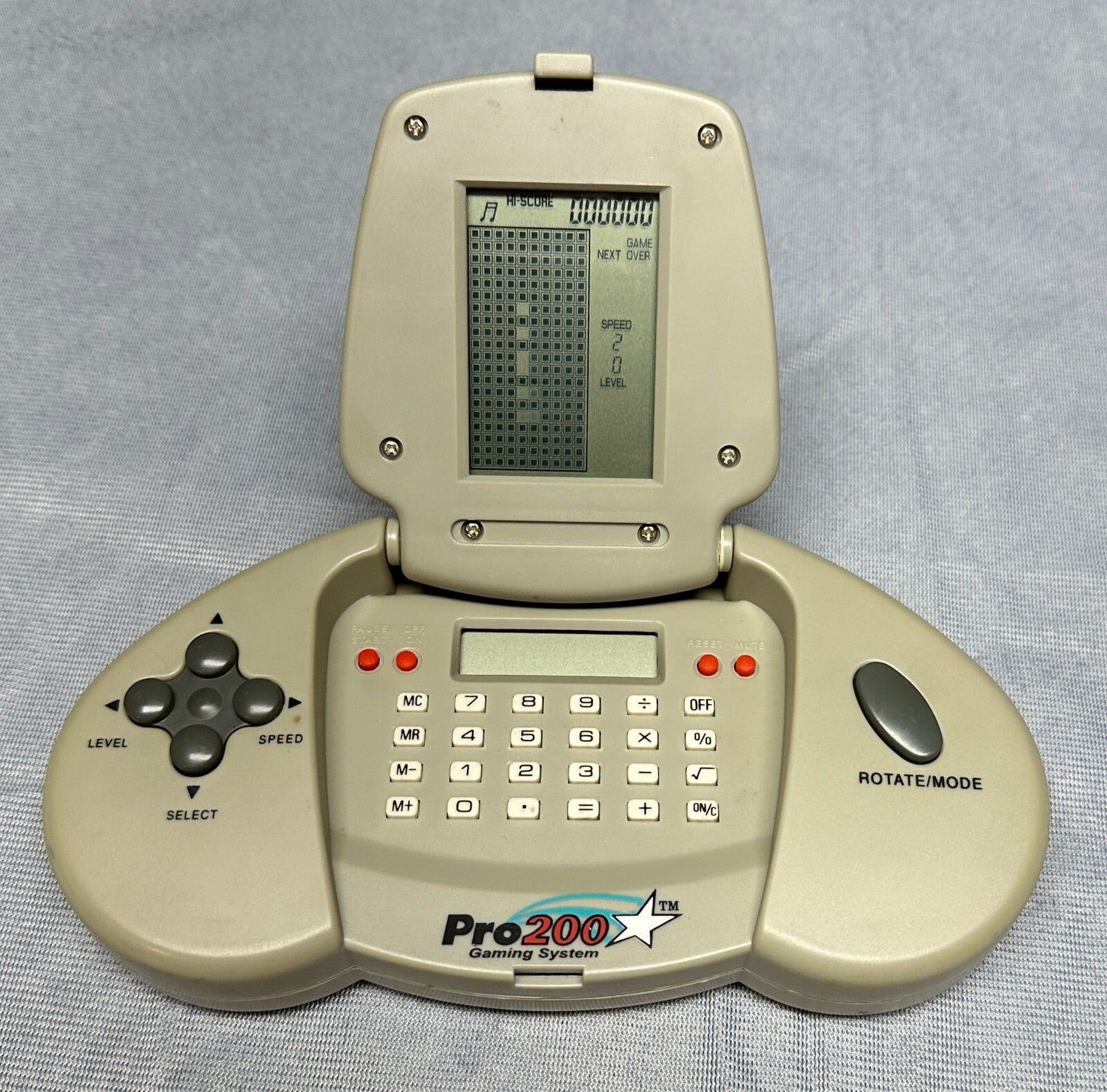 Vintage Kids Video Game Pro 200 Handheld Gaming System *Works*