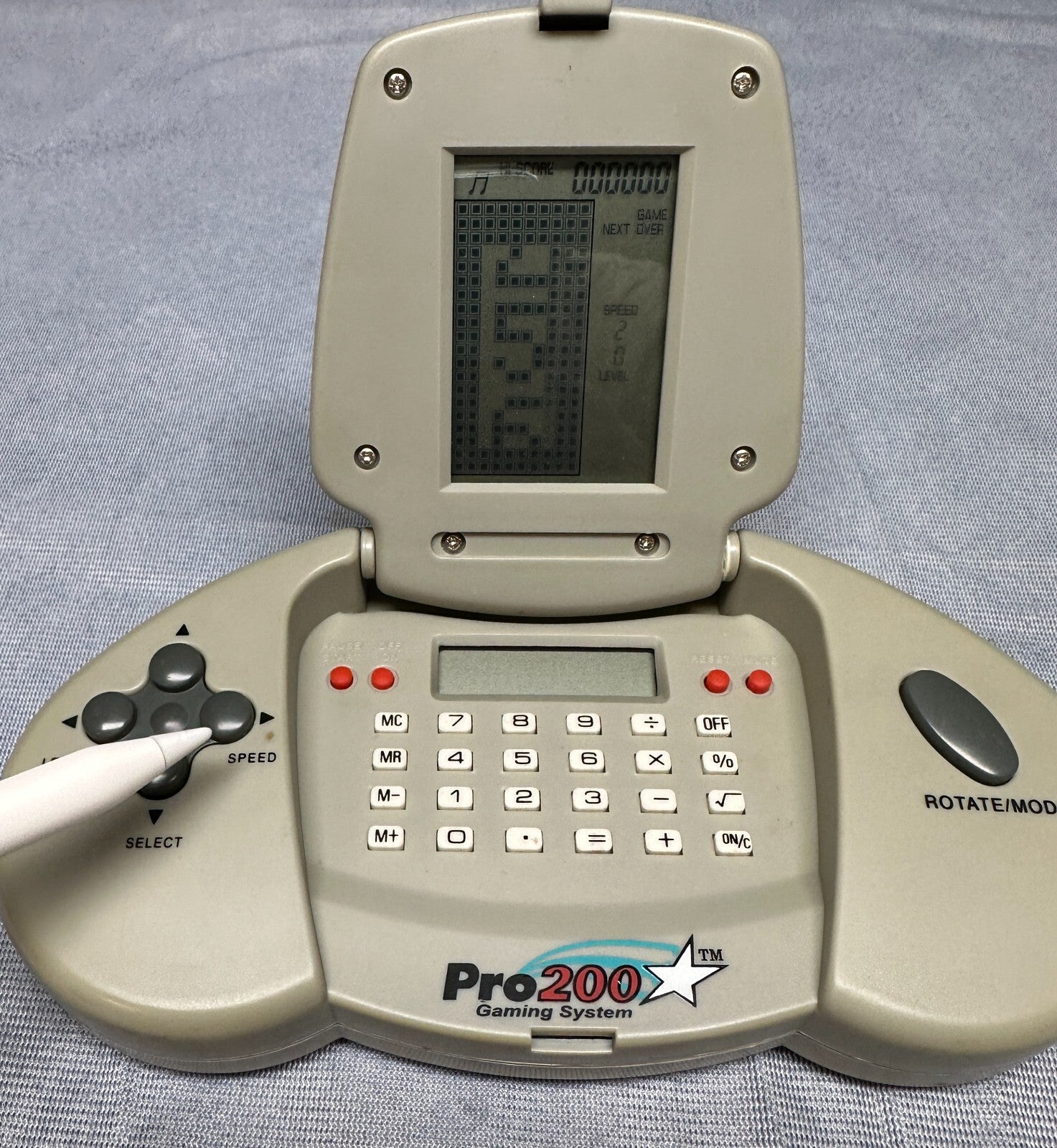 Vintage Kids Video Game Pro 200 Handheld Gaming System *Works*