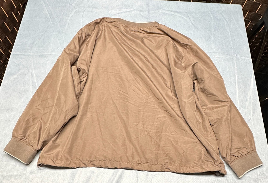 Cabelas Pullover Womens 2XL Brown Windbreaker V Neck Casual Golf "Windcrest"