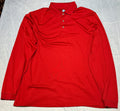 PGA Tour Men’s Pre-Owned XLT Airflux Red/Maroon Long Sleeve Collared Shirt Polo