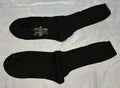 Vintage Socks Size 10-10.5 New 1 Pair Black All Purpose Athletic Sock Combed Ctn