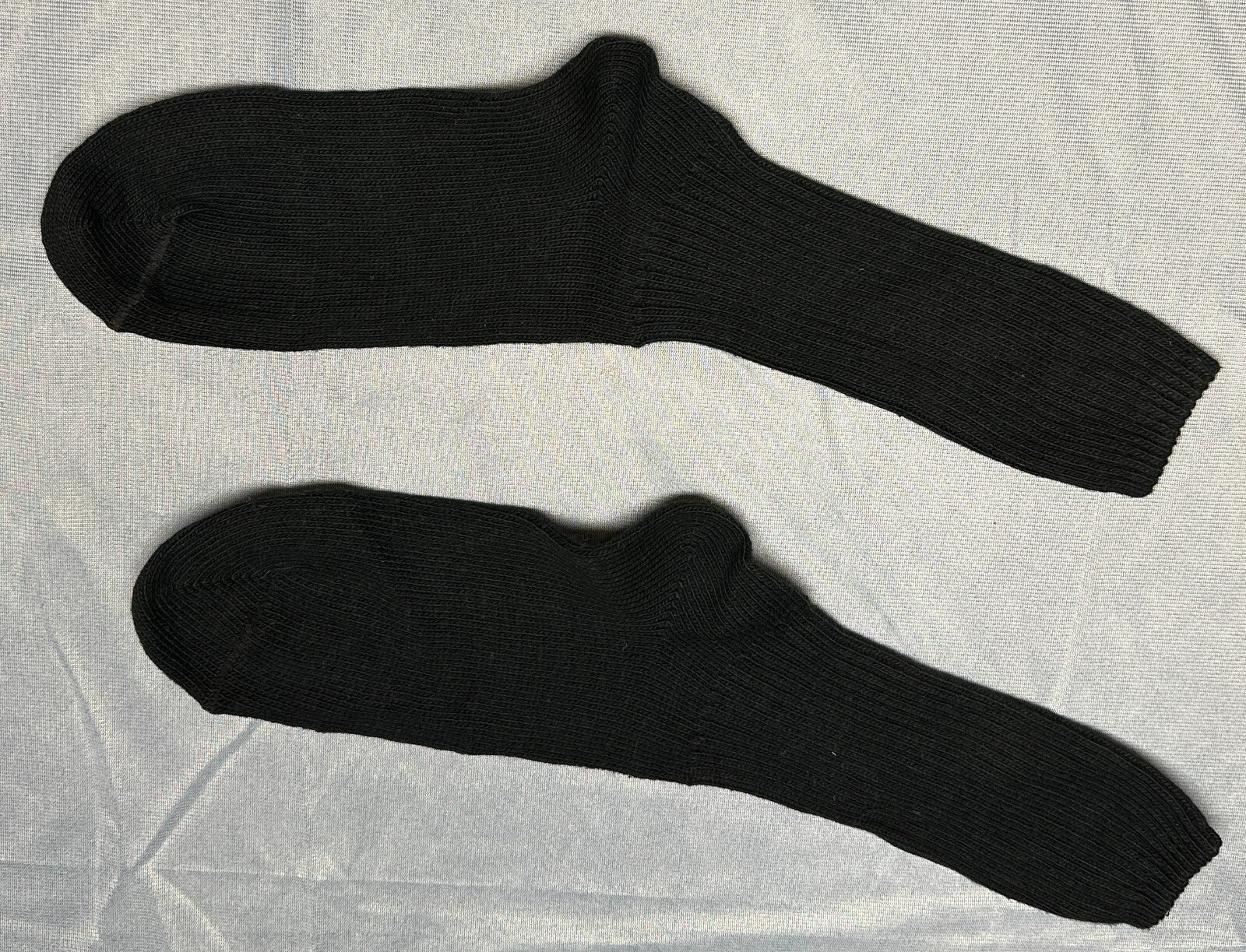 Vintage Socks Size 10-10.5 New 1 Pair Black All Purpose Athletic Sock Combed Ctn