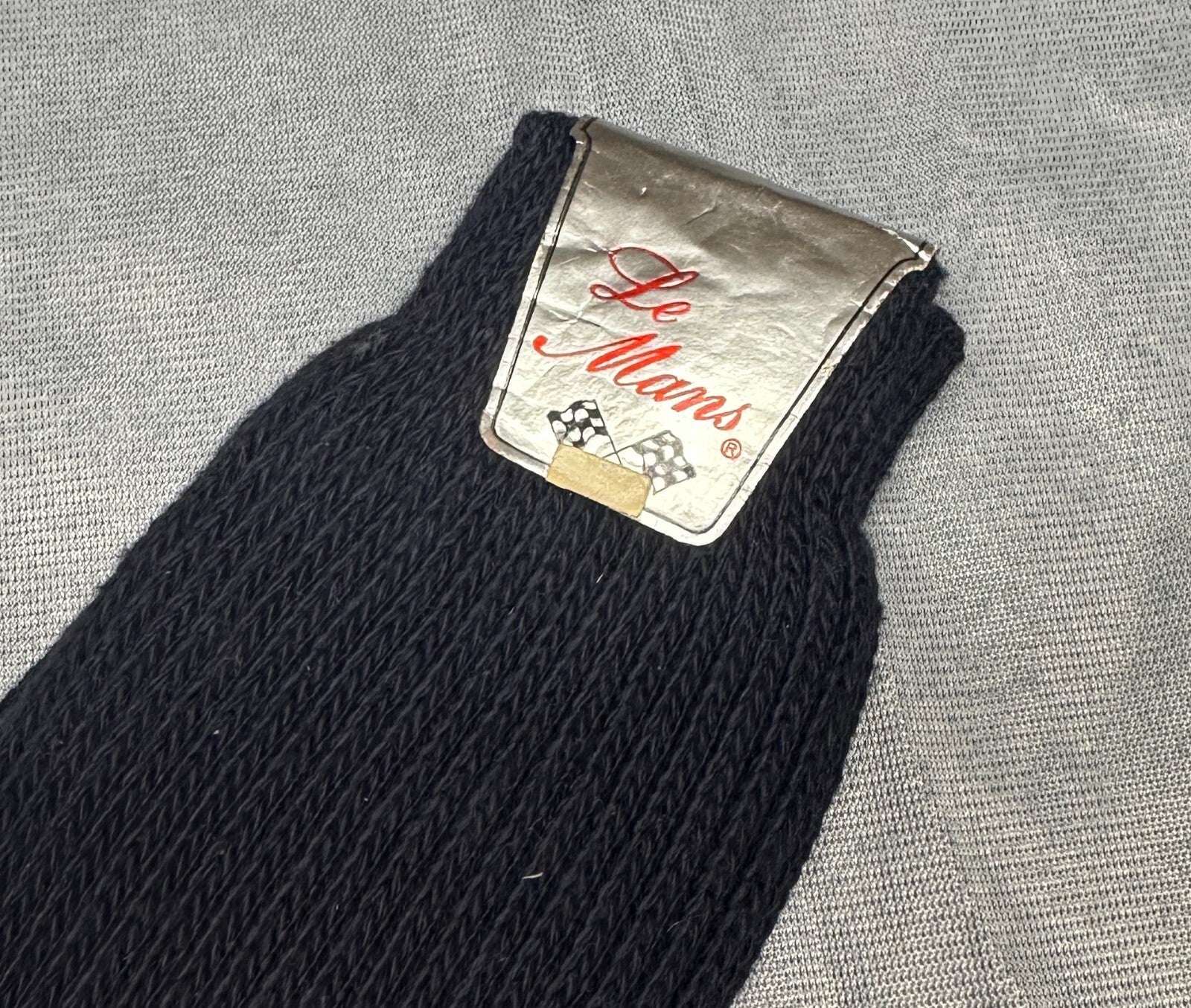 Vintage Le Mans Casual Crews 100% Soft Cotton Socks Black 1 Pair NWT NOS Size 11