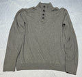 Michael Kors Mens Gray Turleneck 4-Button Sweater Great Condition Large