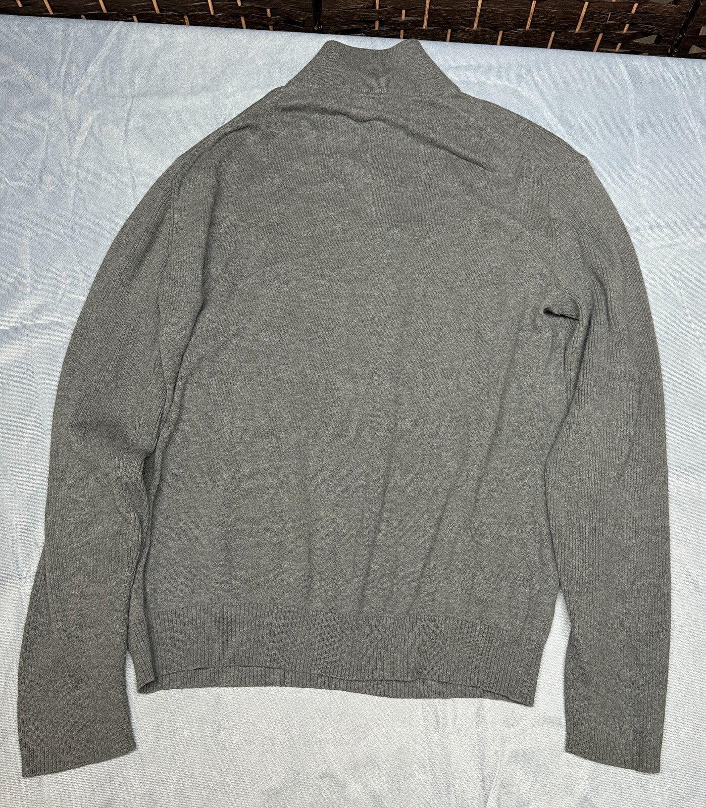 Michael Kors Mens Gray Turleneck 4-Button Sweater Great Condition Large