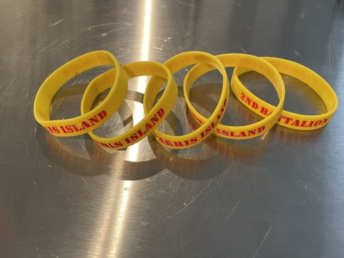 5 Marine Rubber Wrist Band Bracelets Parris Island