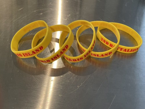 5 Marine Rubber Wrist Band Bracelets Parris Island