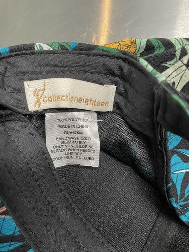 Black Hawaiian Unisex Hawaiian Hat