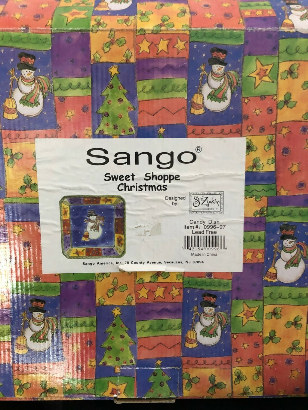 Sango Sweet Shoppe Christmas Candy Dish designed by Sue Lipkin