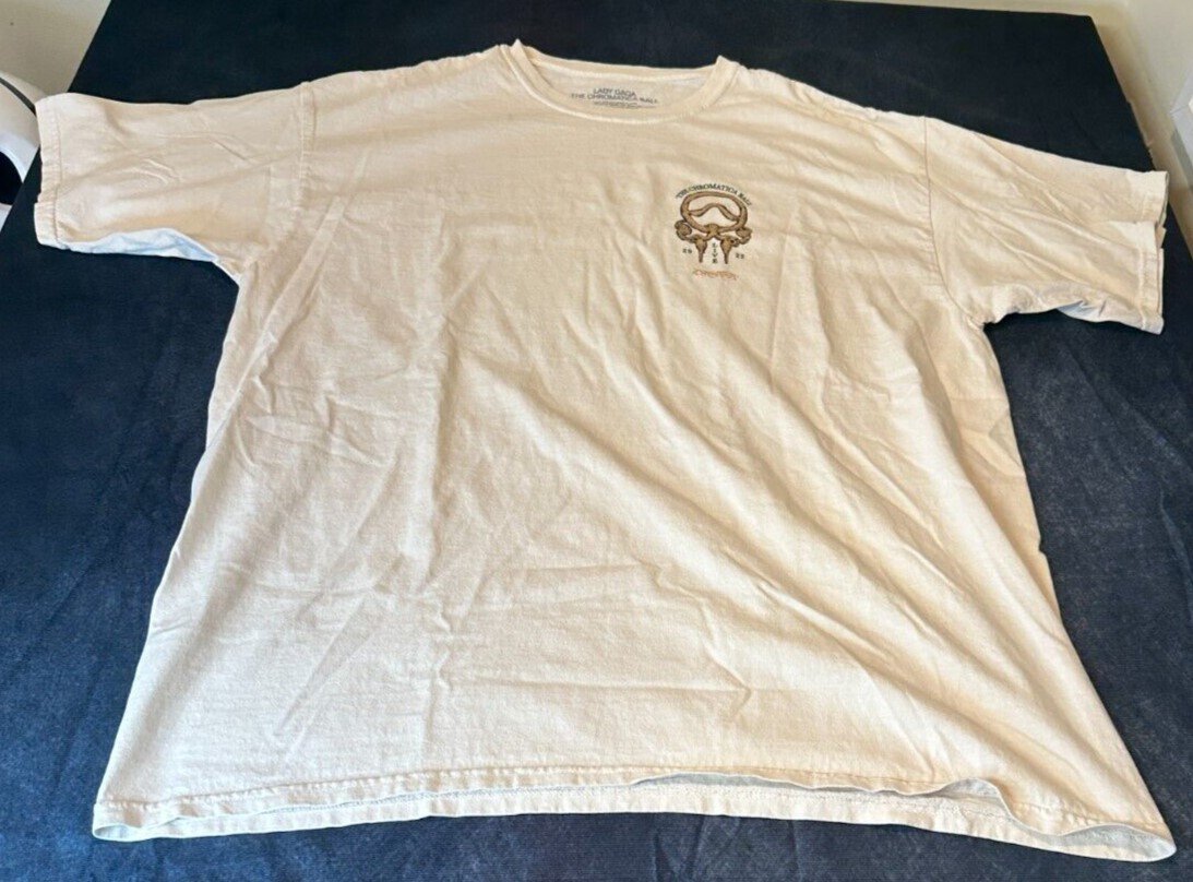 Lady Gaga Chromatica Ball Tour T-Shirt Hershey PA XL Runs Big Pop Star