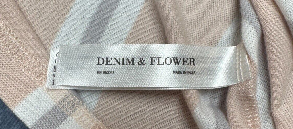Denim & Flower Ricky Singh Casual Mens Hoodie Sweatshirt Pullover Jumper XL
