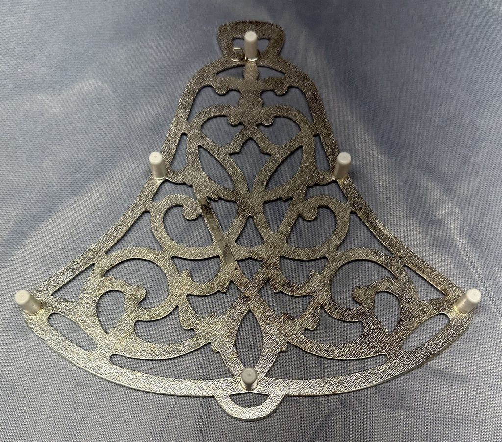 Vintage Wm. A. Rogers Silver Plated Holiday Bell Trivet Oneida Silversmiths