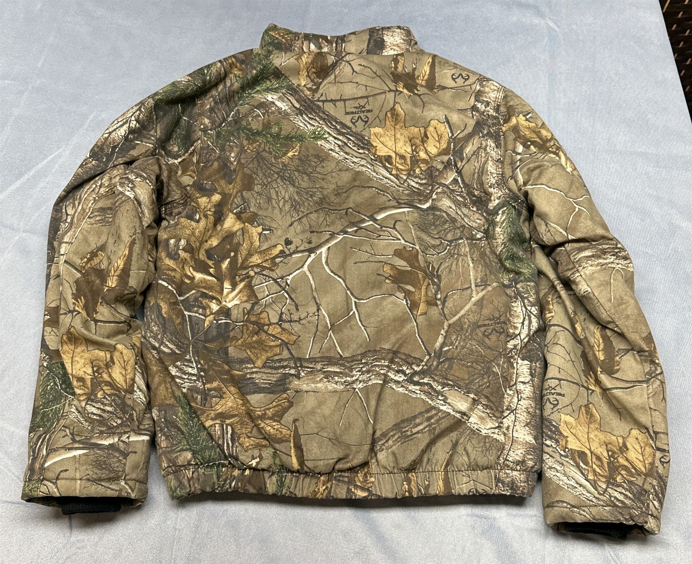 Vintage Walls Camo Bomber Jacket Insulated Boys XL (Fits Mens S) Workwear