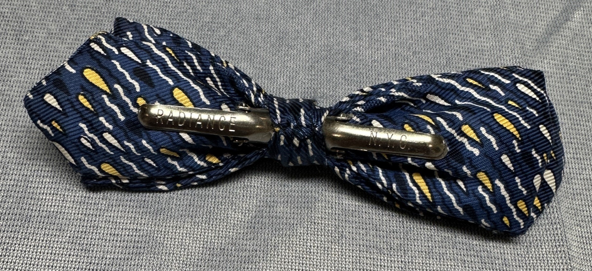 Vintage Radiance NYC Clip-On Bow Tie Mens Made in USA