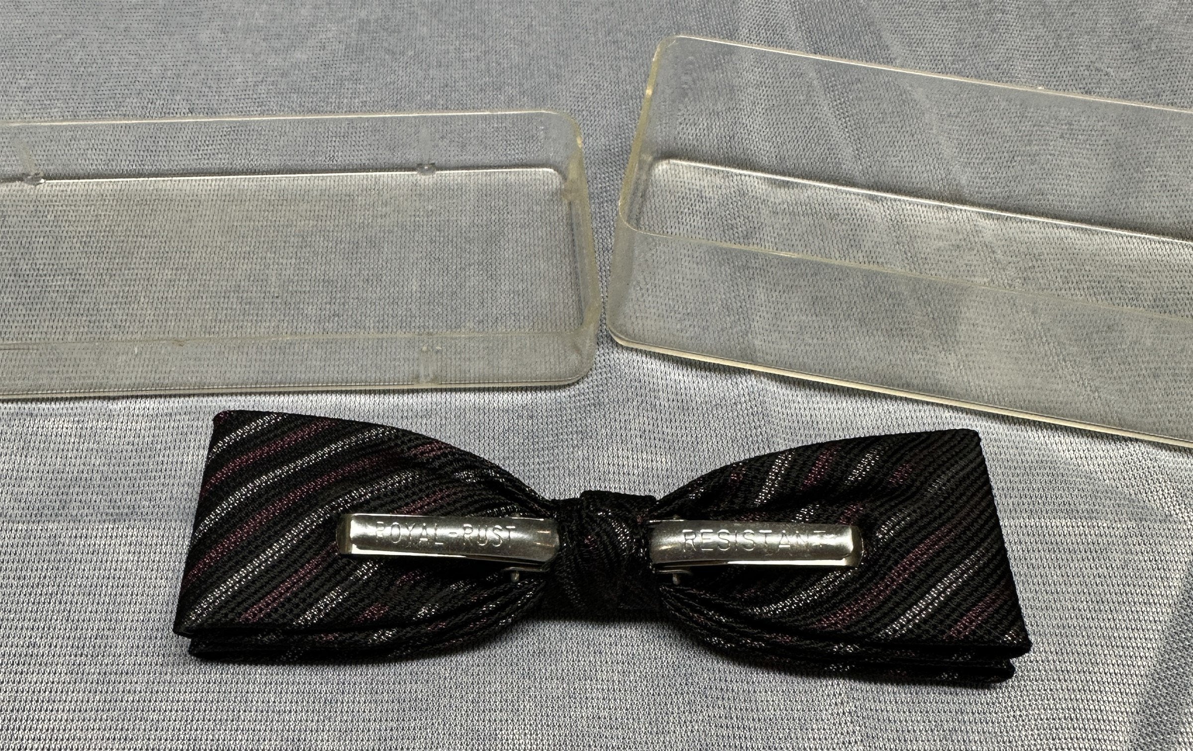 Vintage Men's Bowtie Silk Patterned Adjustable Necktie Formal Clothing Accessory