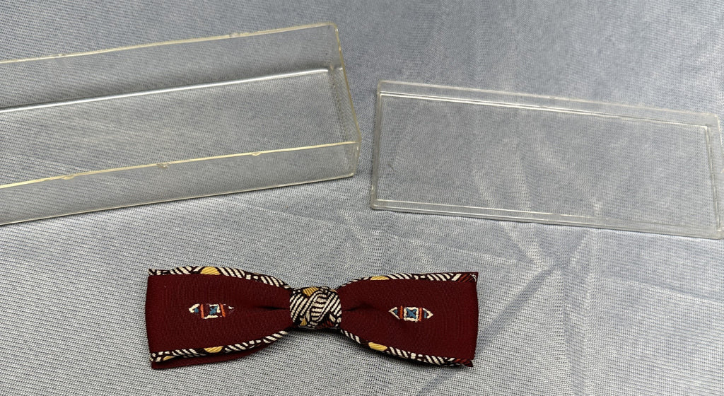 Vintage Men's Bowtie Silk Patterned Adjustable Necktie Formal Clothing Accessory