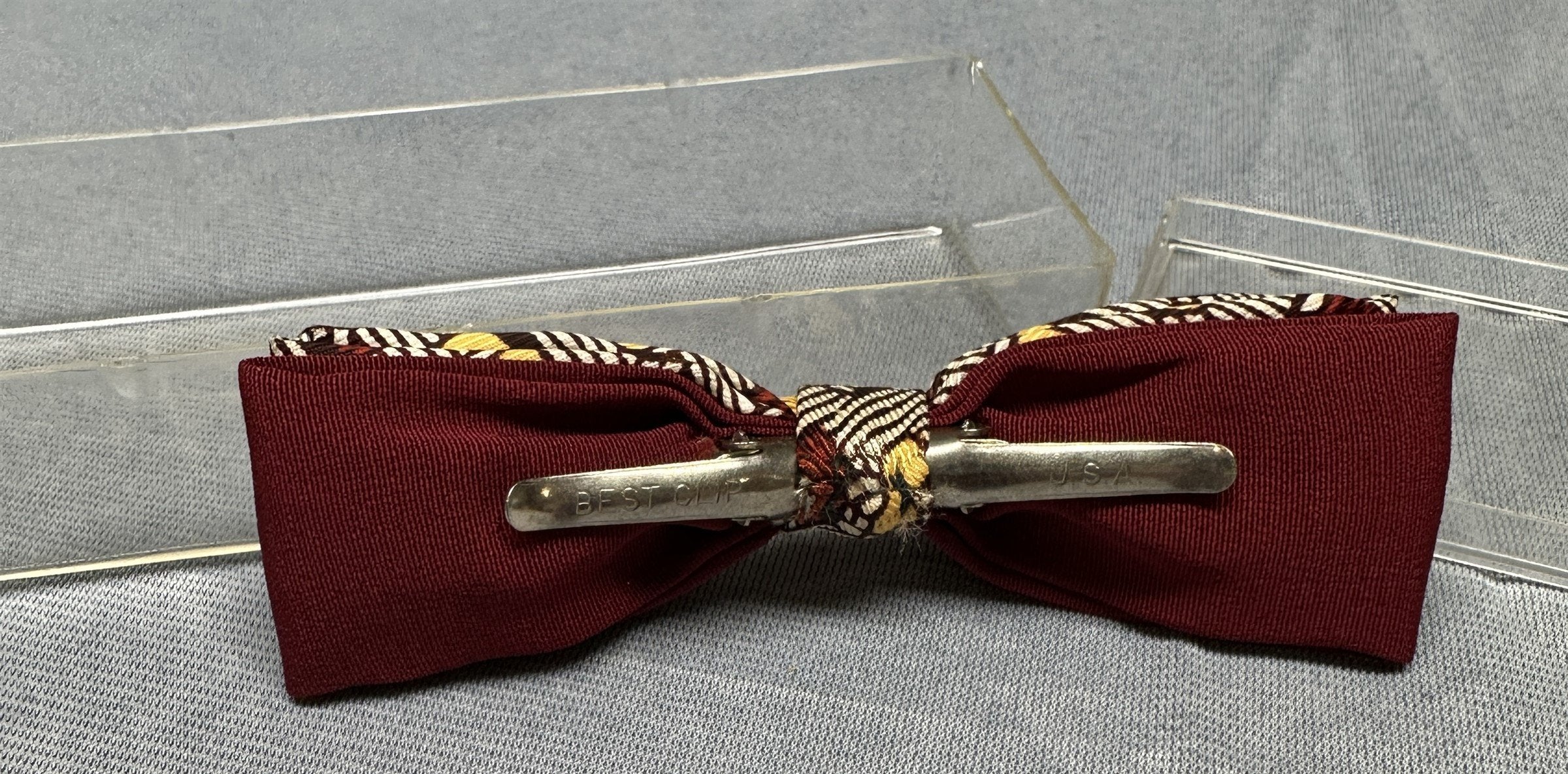 Vintage Men's Bowtie Silk Patterned Adjustable Necktie Formal Clothing Accessory