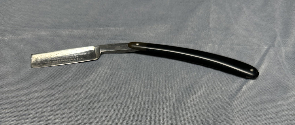 Vintage Geo Wostenholm & Son "The Only Genuine Pipe Razor" Folding Shaving Razor