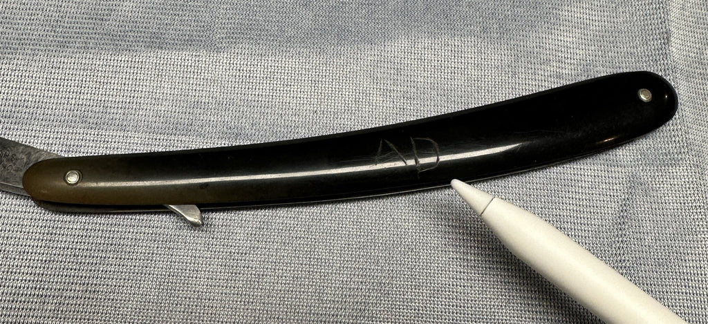 Vintage Geo Wostenholm & Son "The Only Genuine Pipe Razor" Folding Shaving Razor