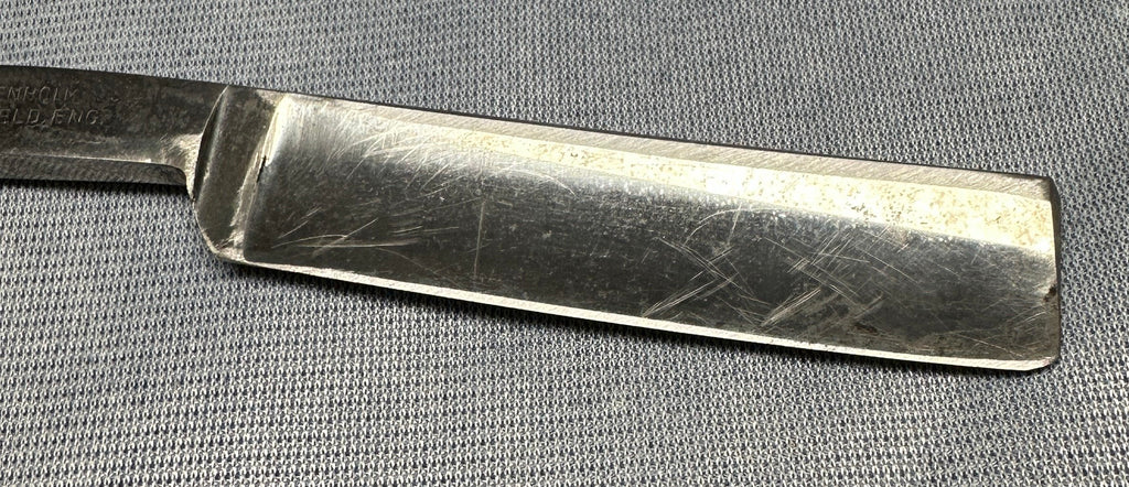 Vintage Geo Wostenholm & Son "The Only Genuine Pipe Razor" Folding Shaving Razor