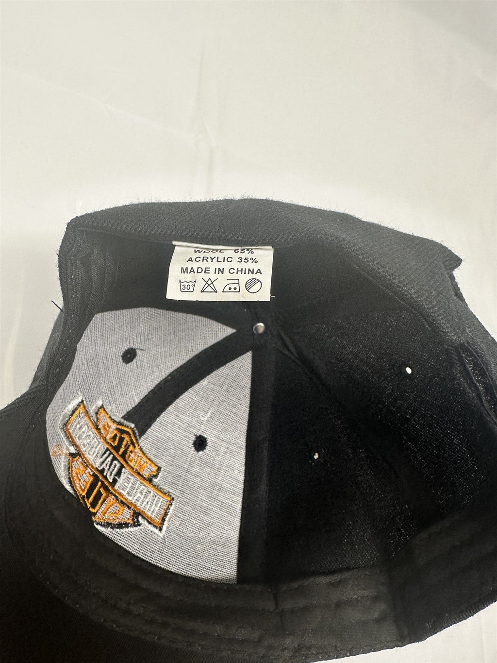 Harley-Davidson Motor Cycles Black Mens Hat Adjustable One-Size NWOT