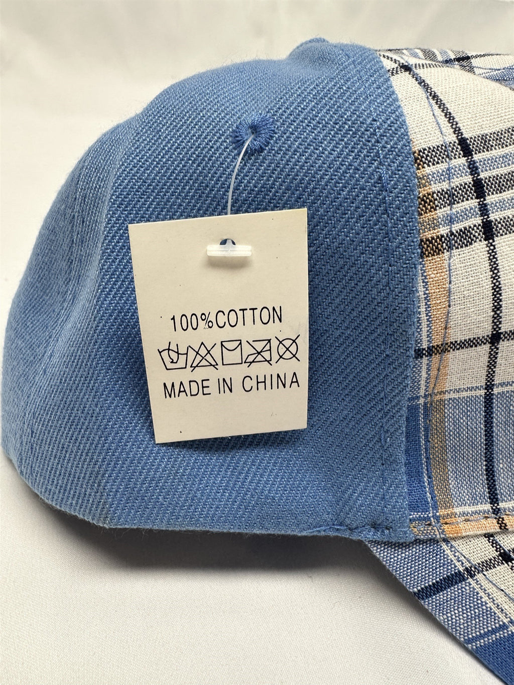 Blue Plaid UFC Ultimate Fighting Championship Adjustable Hat Cap