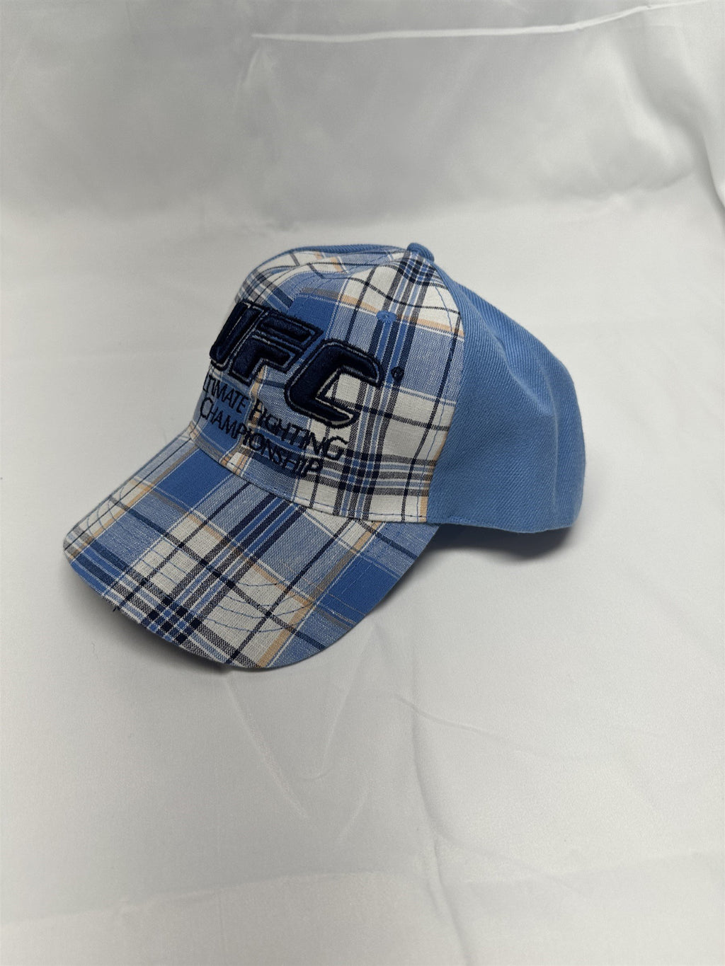 Blue Plaid UFC Ultimate Fighting Championship Adjustable Hat Cap