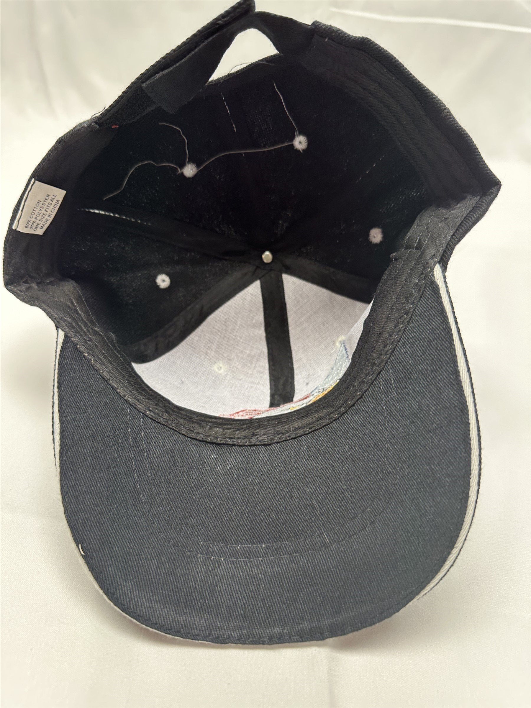 Black American Flag Eagle USA Mens Adjustable Hat Cap