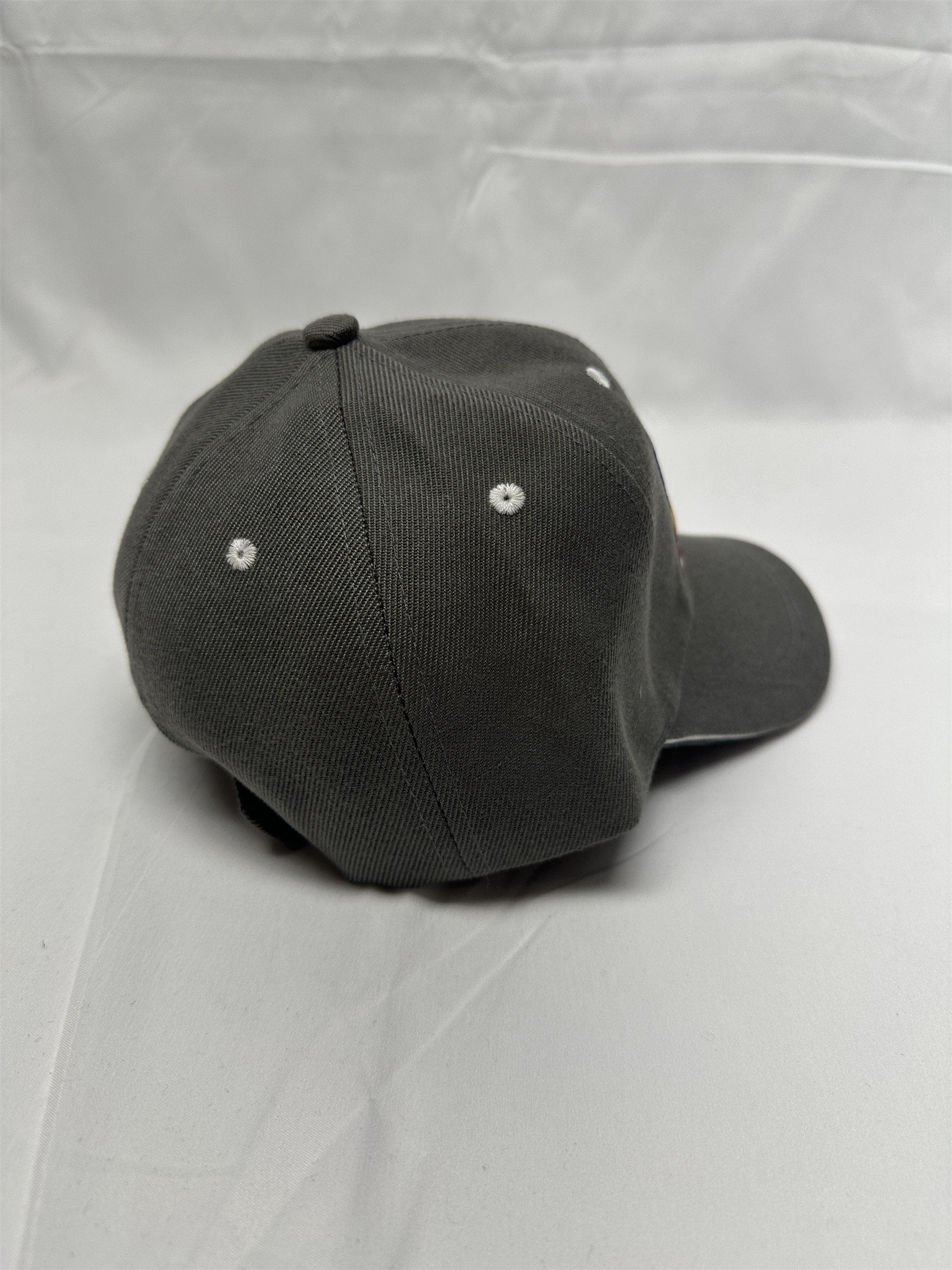 Gray American Flag Eagle USA Mens Adjustable Hat Cap NWOT