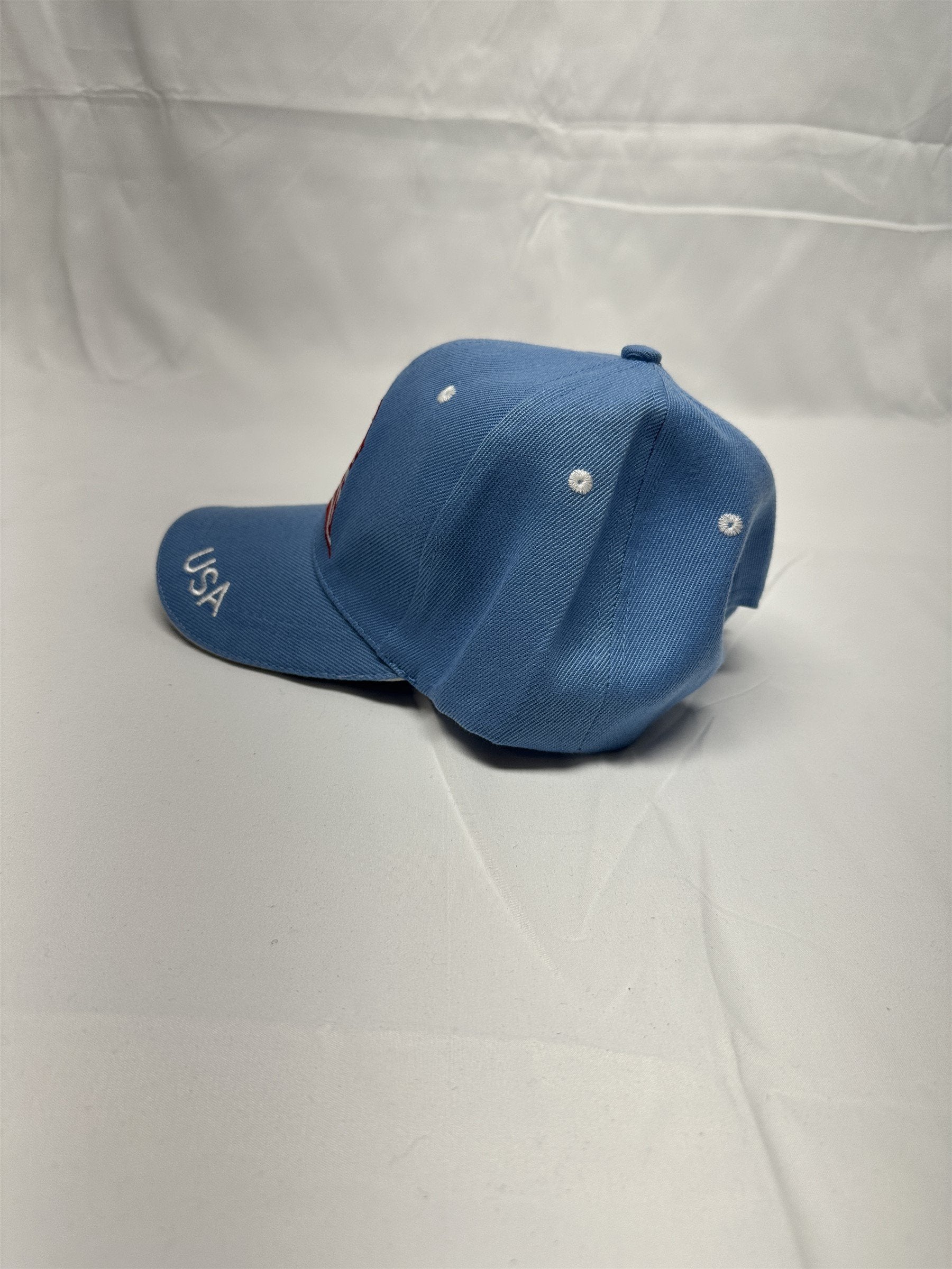 Blue American Flag Eagle USA Mens Adjustable Hat Cap NWT
