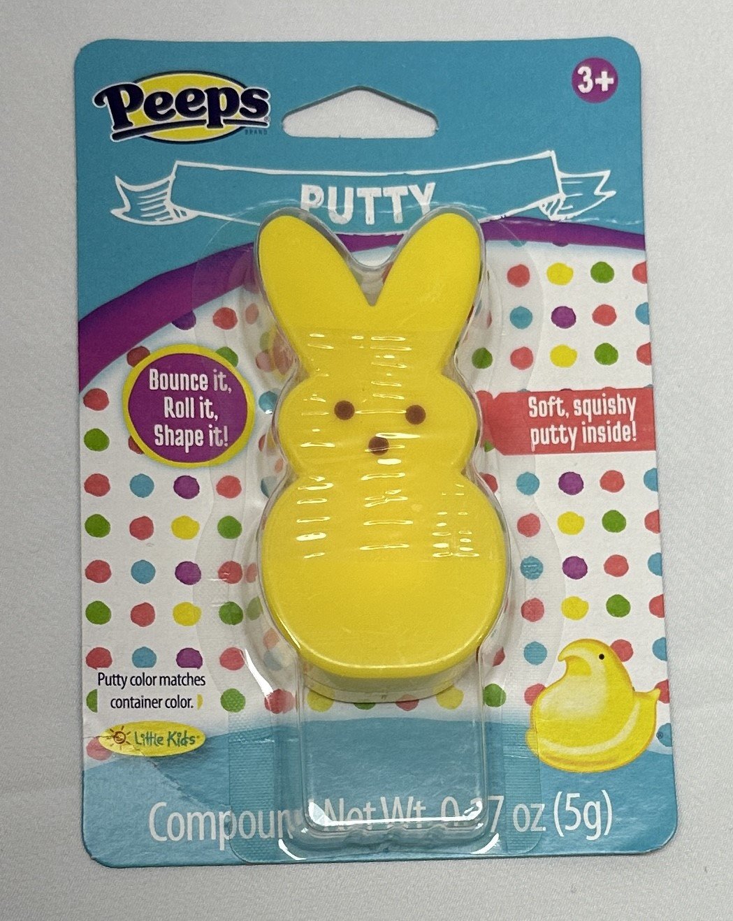 Peeps Putty Yellow Bunny Easter Basket Gift Toy Ages 3+