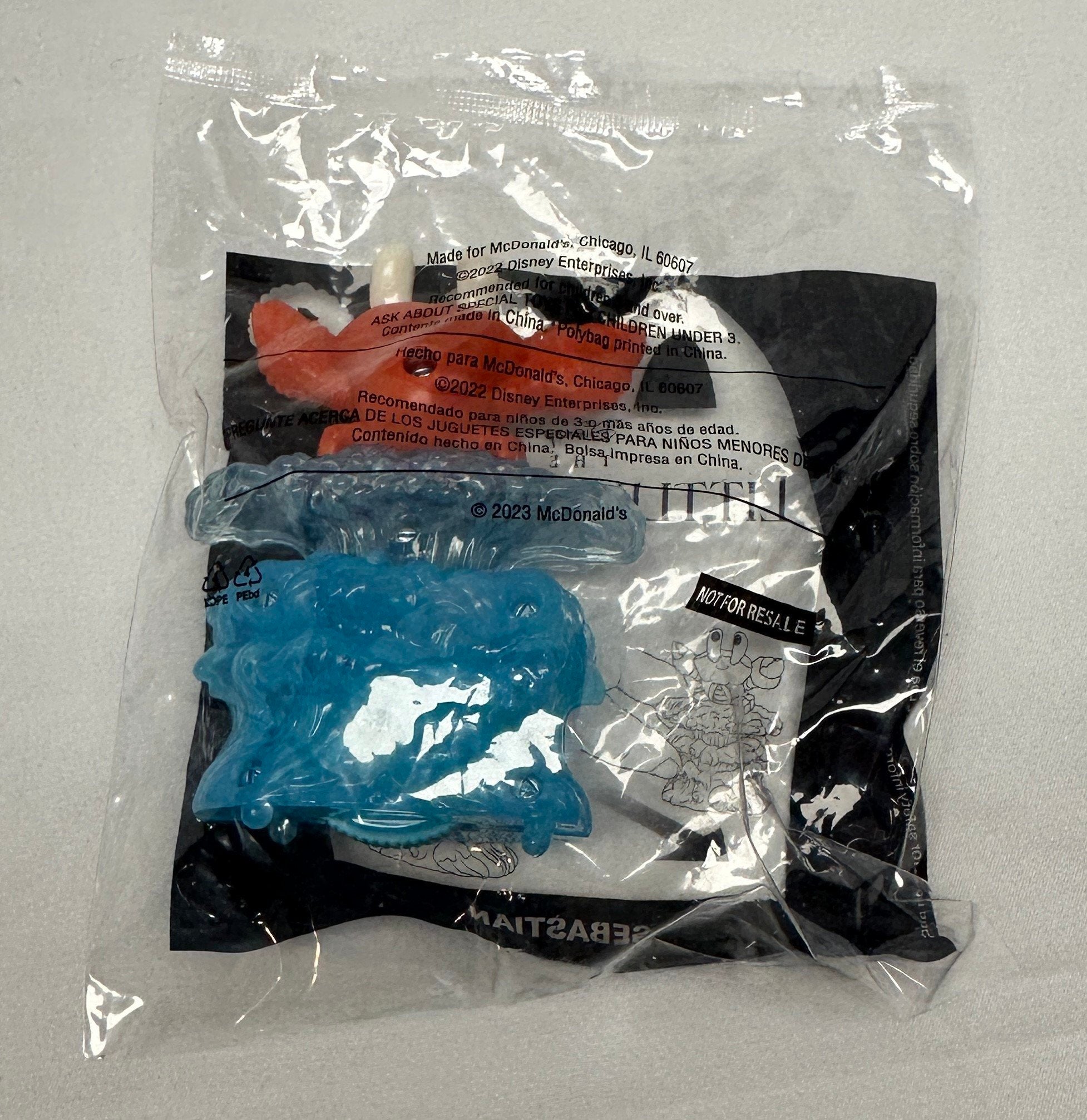 McDonald's The Little Mermaid Sebastian Happy Meal Toy Action Figure Figurine