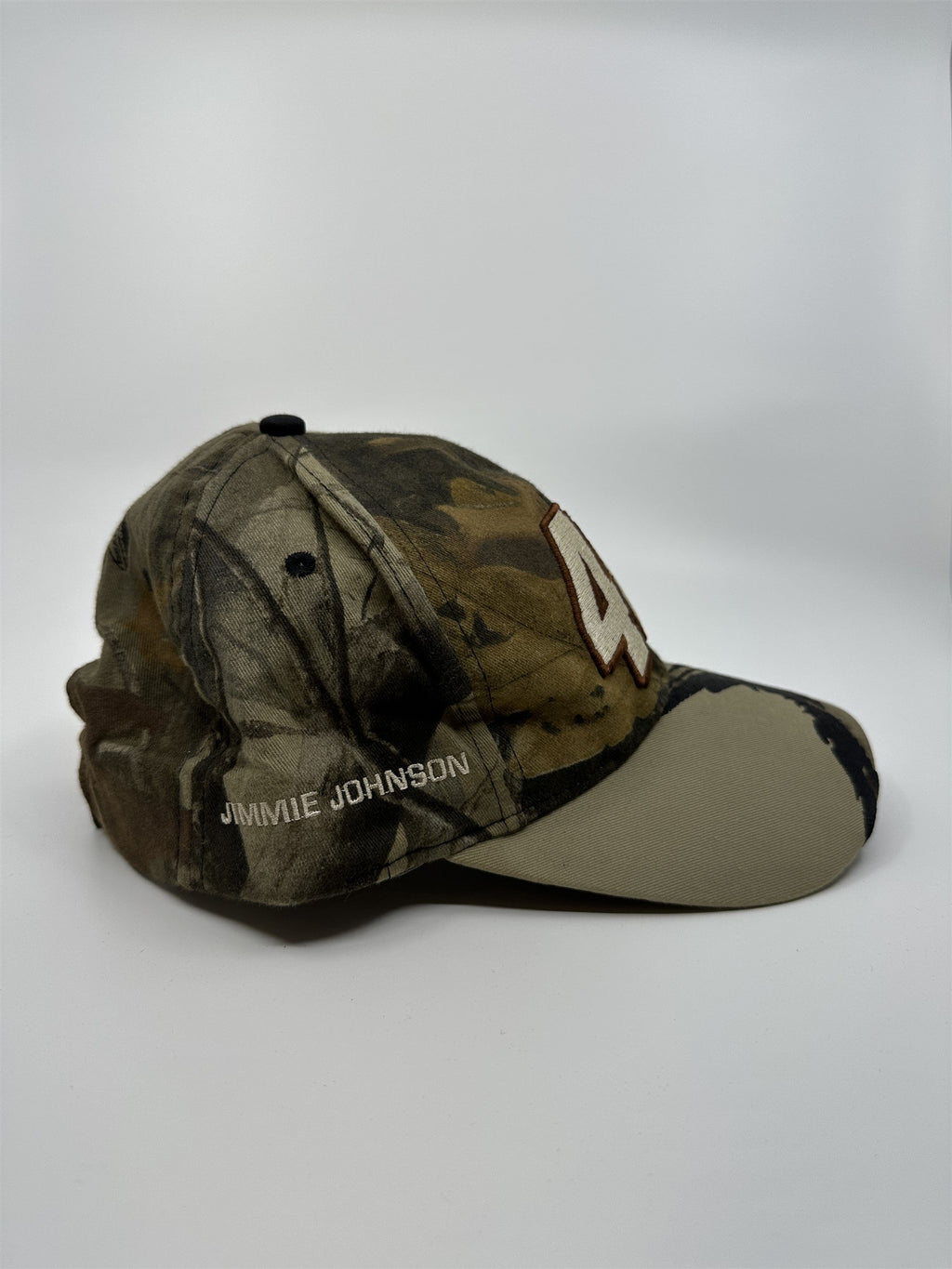 Jimmie Johnson #48 NASCAR Hat Adjustable Camouflage Cap Checkered Flag *SEE DESC