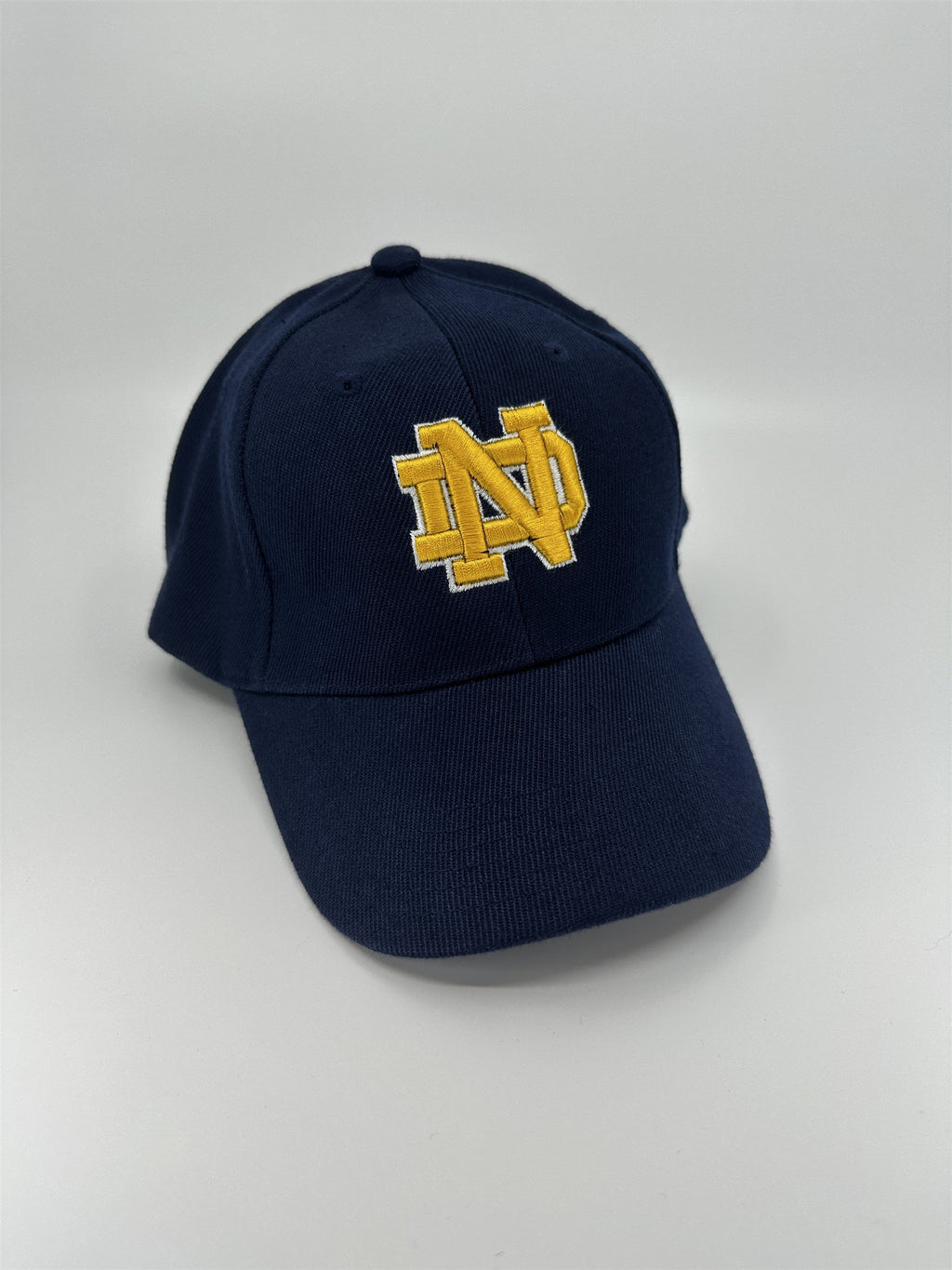 Blue /w Yellow Lettering Notre Dame Hat Adjustable Unisex One Size