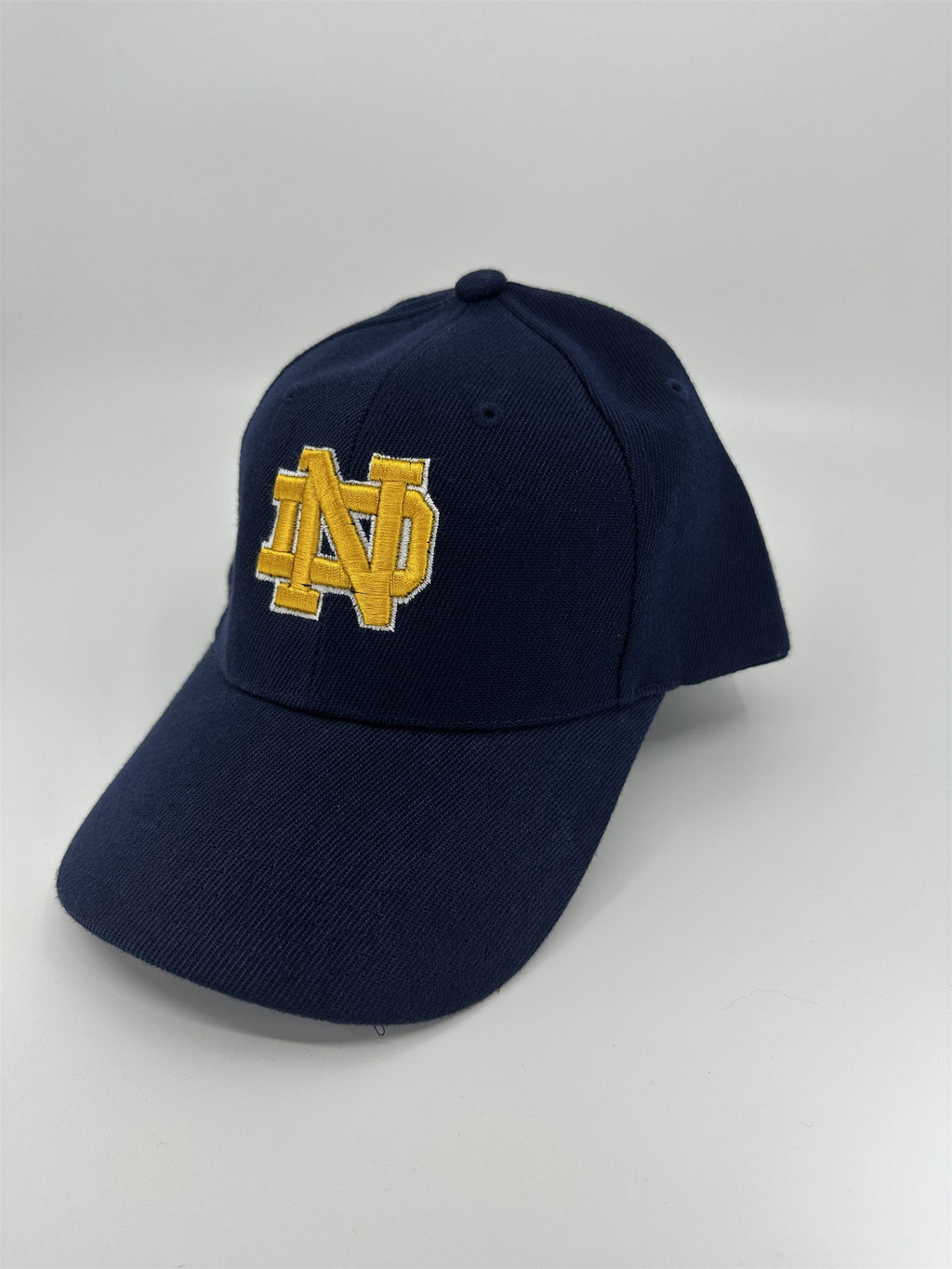 Blue /w Yellow Lettering Notre Dame Hat Adjustable Unisex One Size